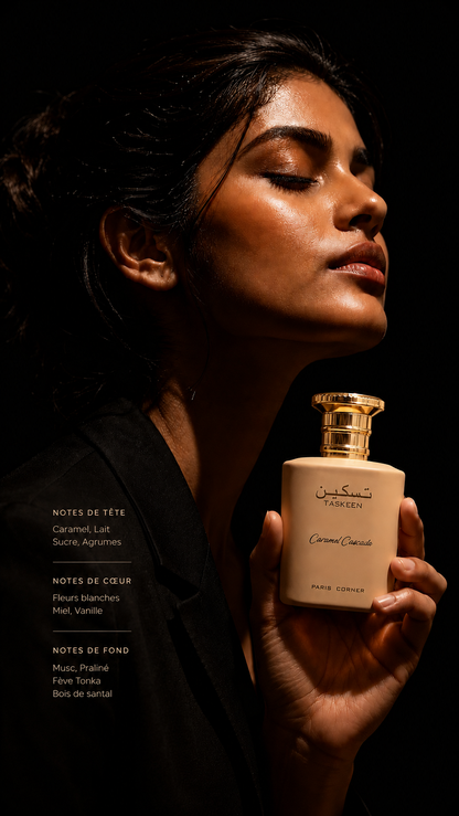 Taskeen Caramel Cascade Paris Corner - Visuel notes olfactives