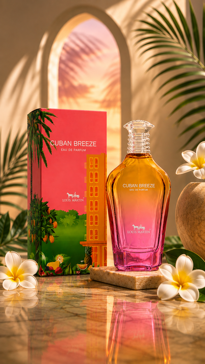 Cuban Breeze Loui Martin Eau de Parfum - Visuel ambiance tropical