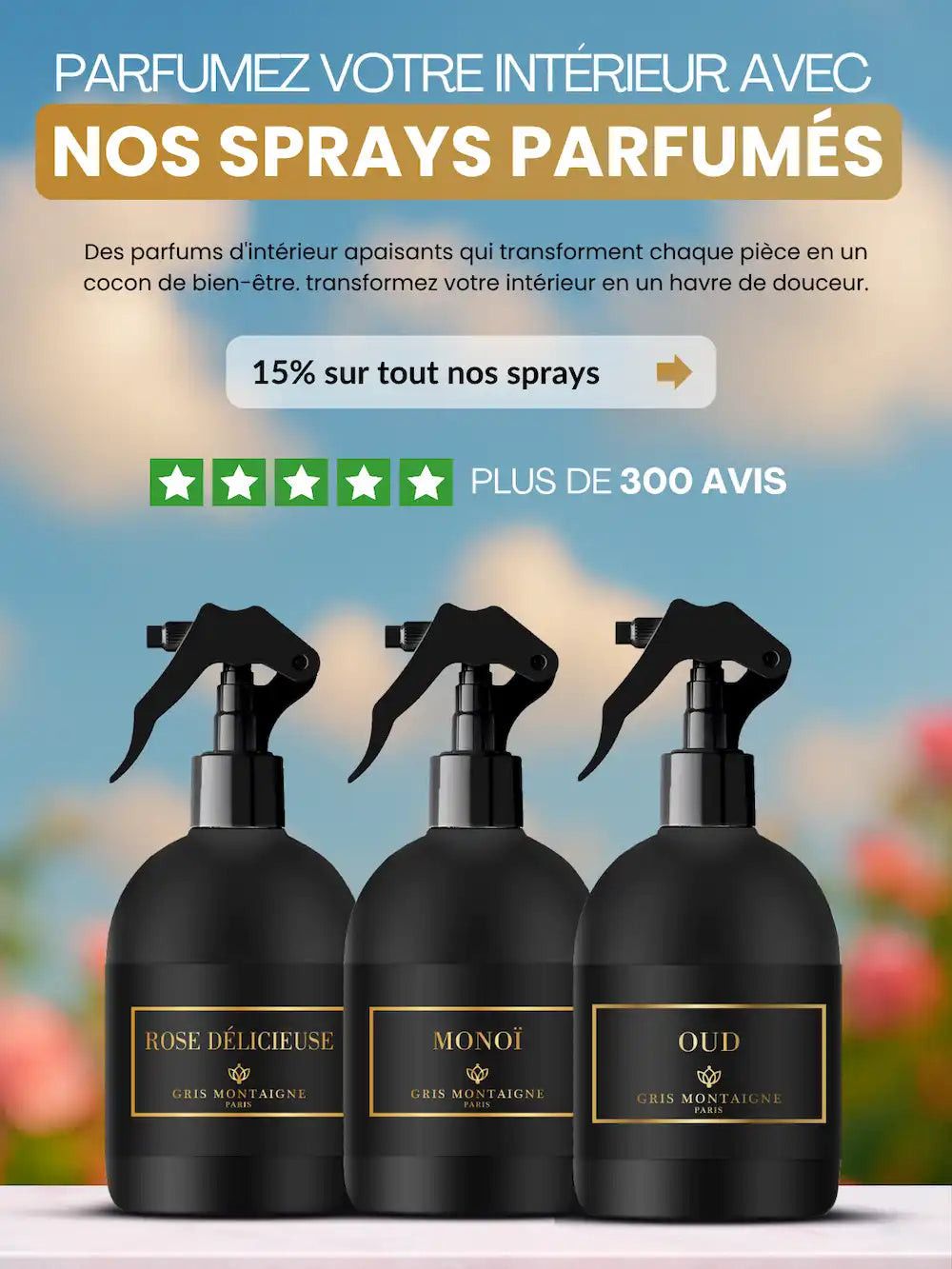nos sprays parfumes