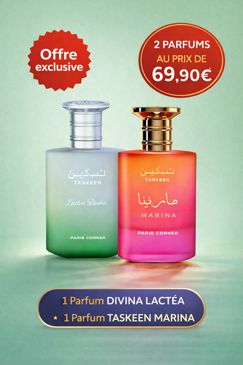 Offre Exclusive - Pour l'achat de 2 Parfum TASKEEN la livraison est gratuite !